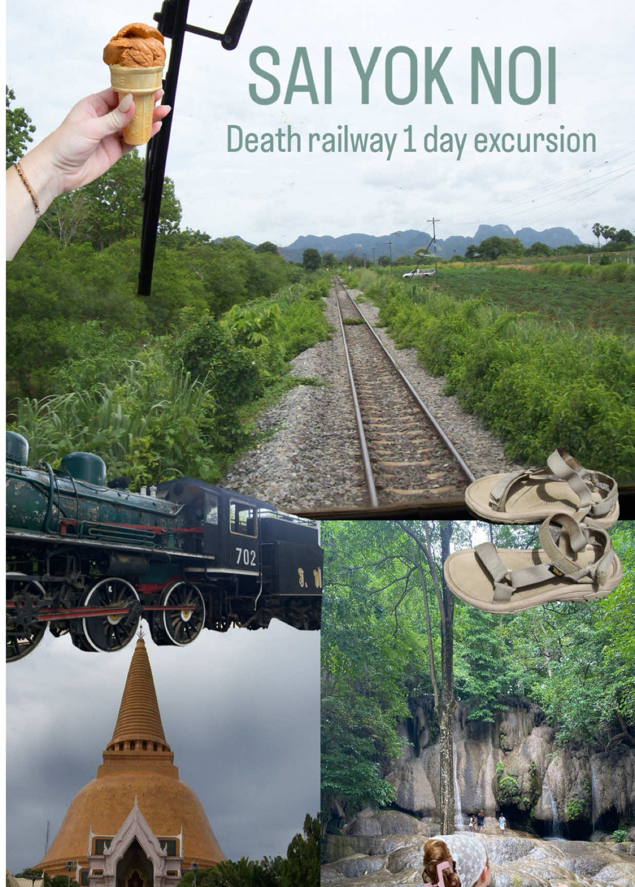 1 day train excursion to Sai Yok Noi waterfall!! I couldn’t find any videos of this excursion online so I made one 😽...