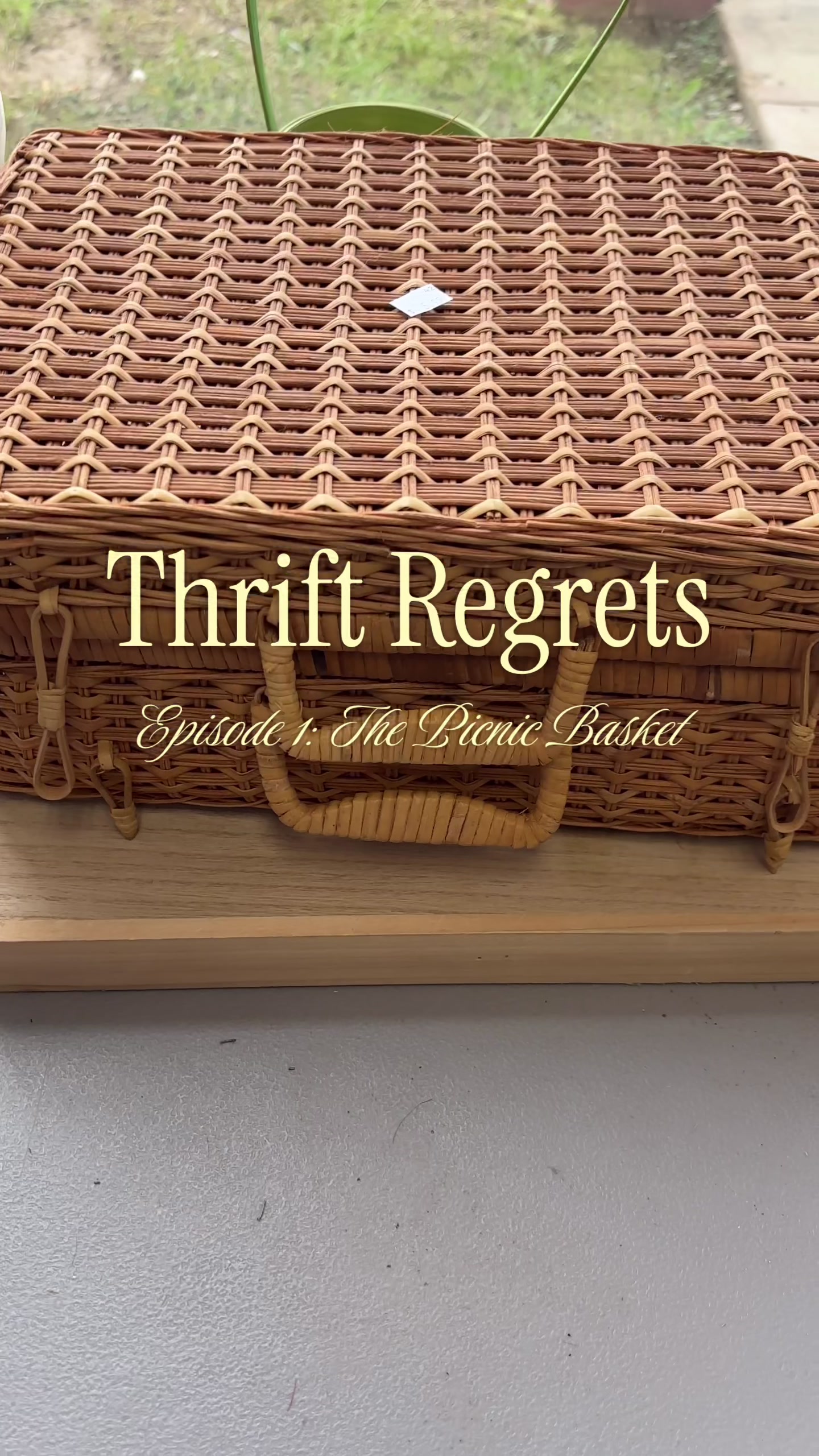 I walked right out and left this wicker picnic basket at the thrift store. And I have been thinking about it ever sin...