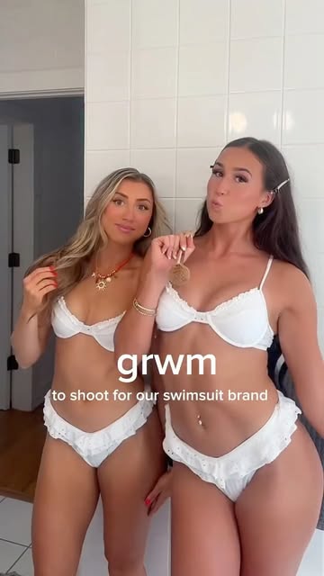 grwmmm to shoot for @saltanddaughters 💄💋 - - #saltanddaughters #swimsuit #bikini #grwm #summer