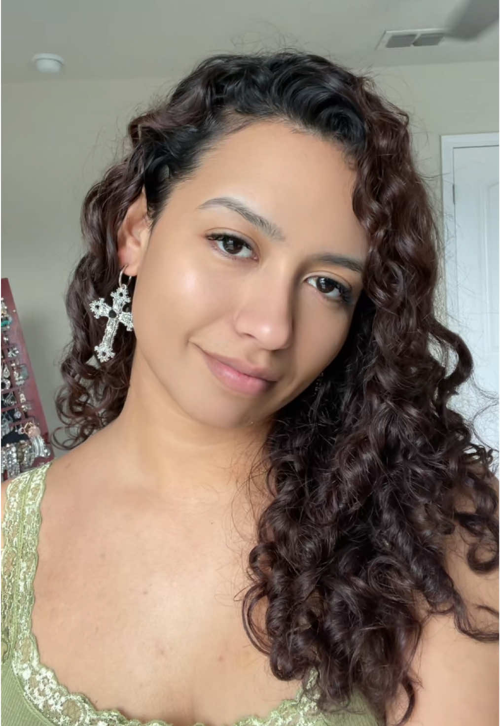 ✝️🩶💫✨ #earrings #accessories #crossearring