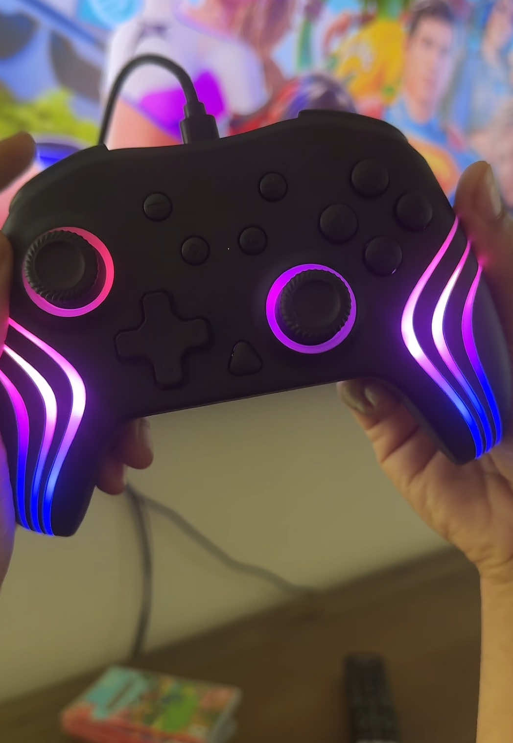 🎮 Level up your gaming setup with this RGB Switch Controller 🔥 Customizable lights, responsive buttons, and wireles...