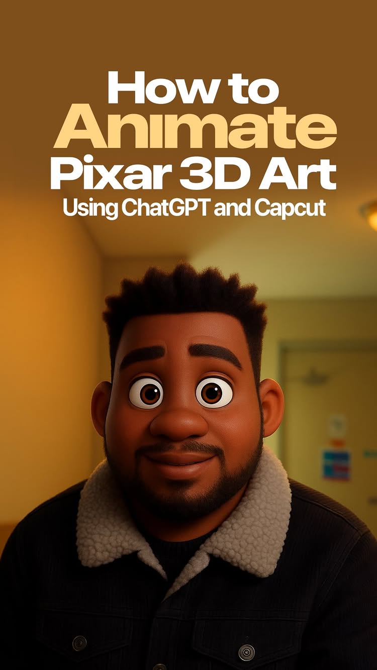 How to animate Pixar 3D Art using ChatGPT and CapCut . If you’re ready, let’s go🚀 @chatgpt @capcutapp