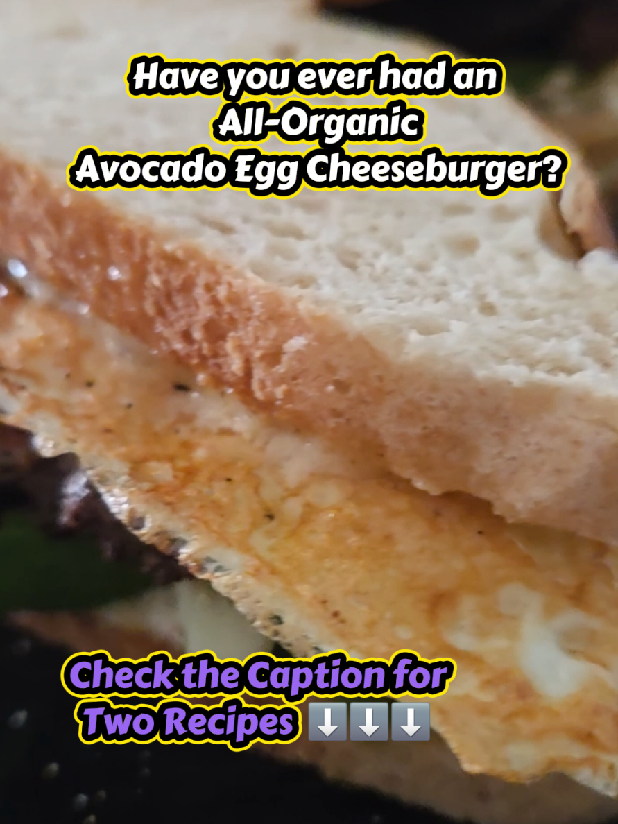"Organic" and "Healthy" doesn't have to taste "bland", folks. Pausing to share these two versions of delicious burger...