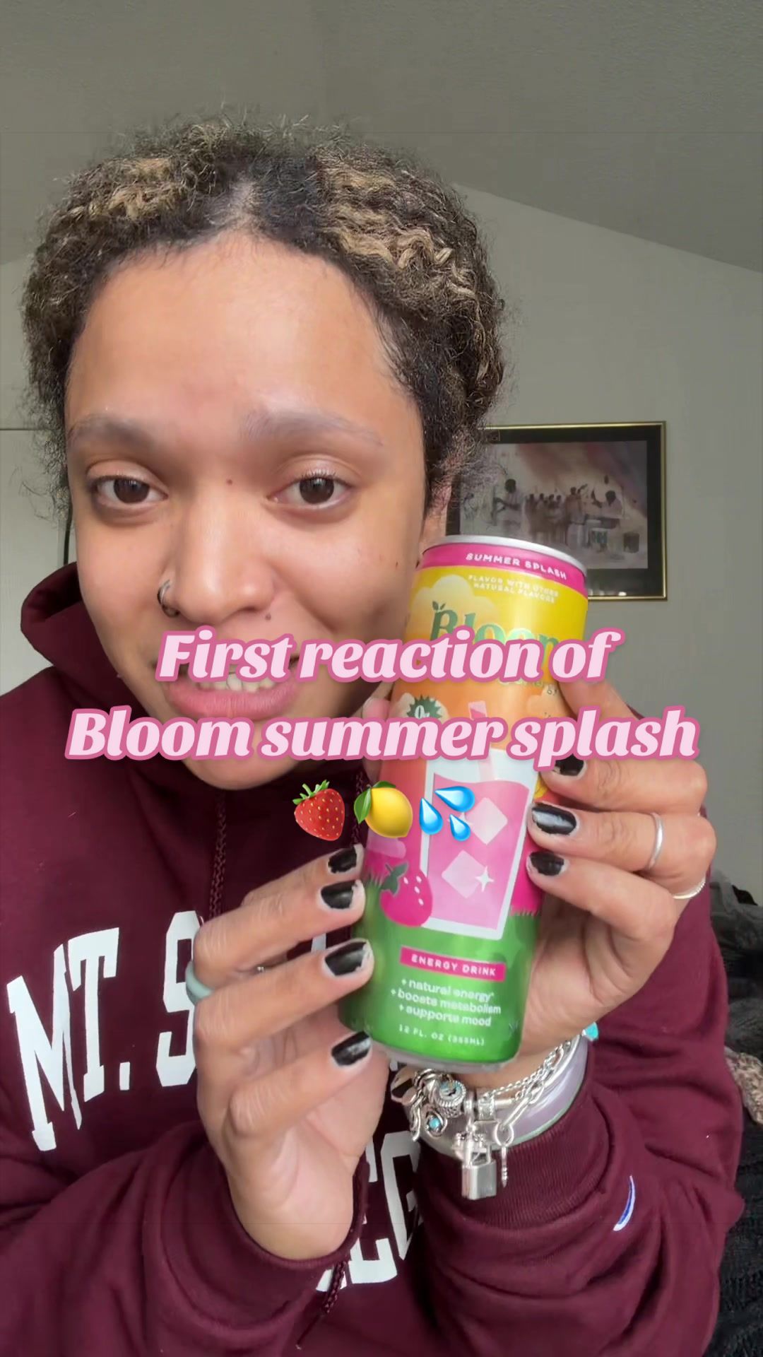 My first impression of @Bloom Nutrition new limited edition drink🍓🍋 #reactionvideo #bloomnutrition #summerdrink #su...