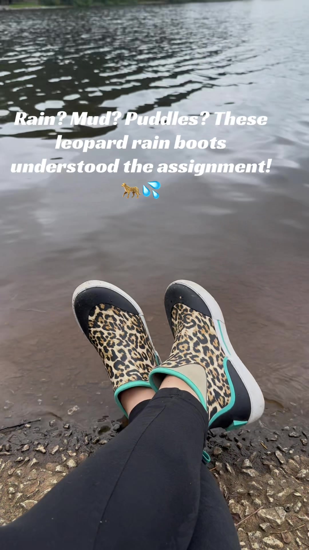 Cute, comfy, and made for getting things done! These leopard print rain boots keep my feet dry while adding a little...