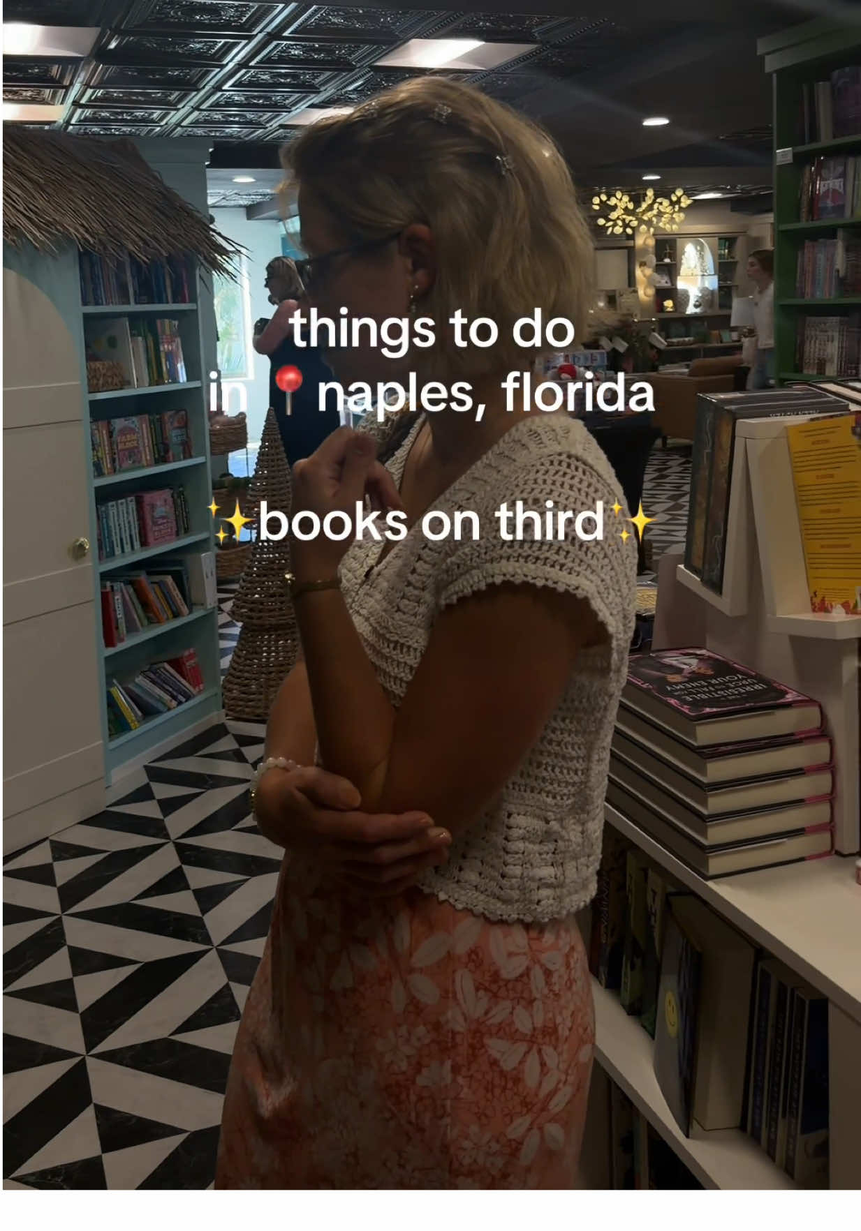 📍 books on third, naples fl 10/10 vibes at this cutesy new bookstore! we spent at LEAST an hour here LOL @Books on T...