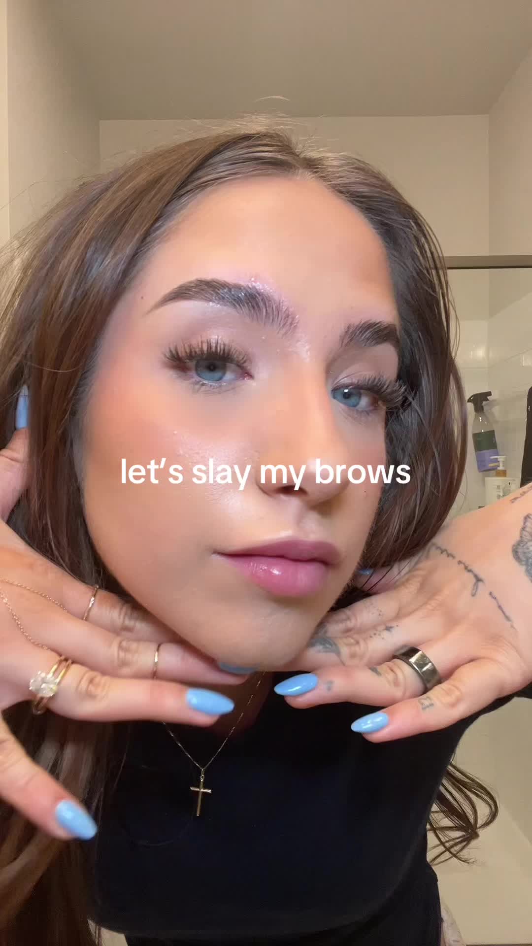 let’s slay my brows together 🙂‍↔️ this is a weekly clean up because my brows grow like weeds thanks to @Babe Origina...