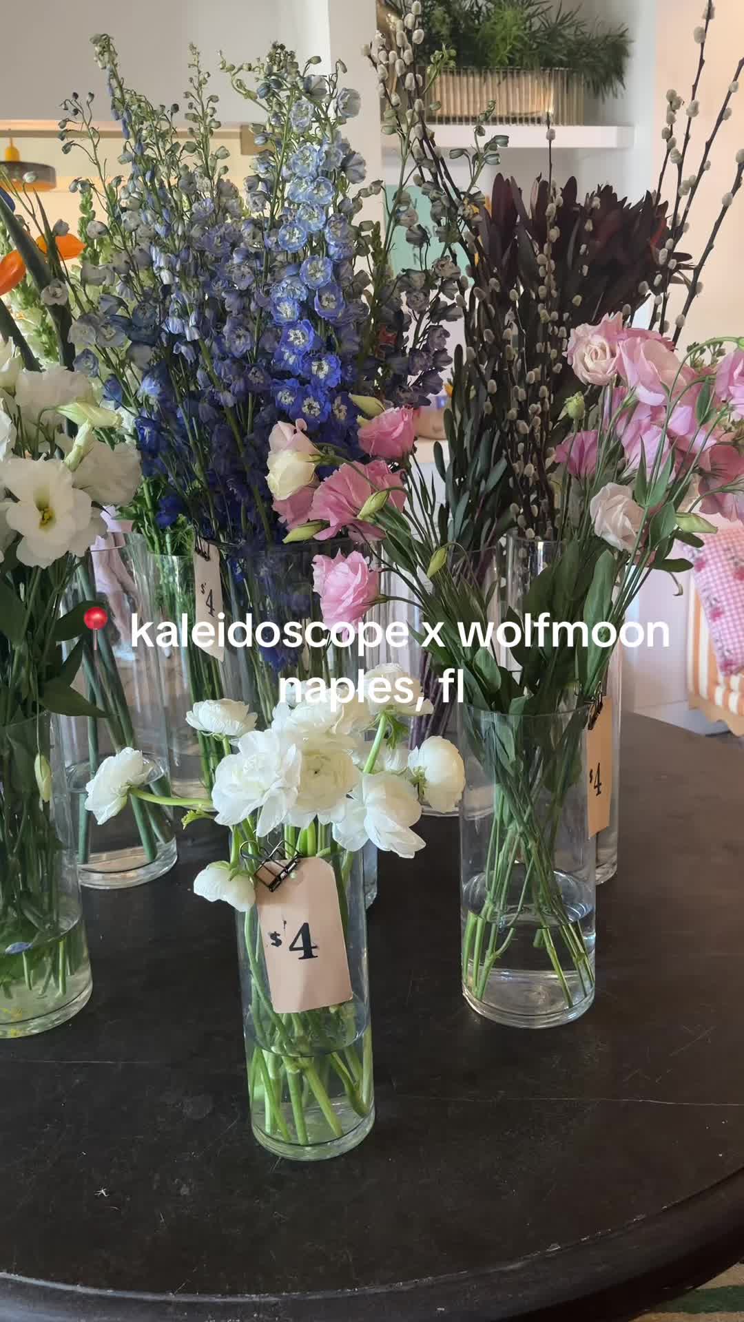 exploring the cutest spot in naples florida! 📍 kaleidoscope x wolfmoon (florals & coffee/bakery) def a cute spot for...