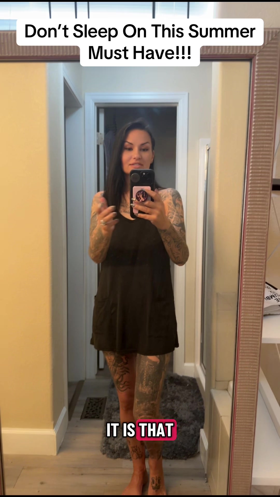 Don’t go another day without this must have mini dress! It’s too hot to be uncomfortable. This mini passes the bend o...