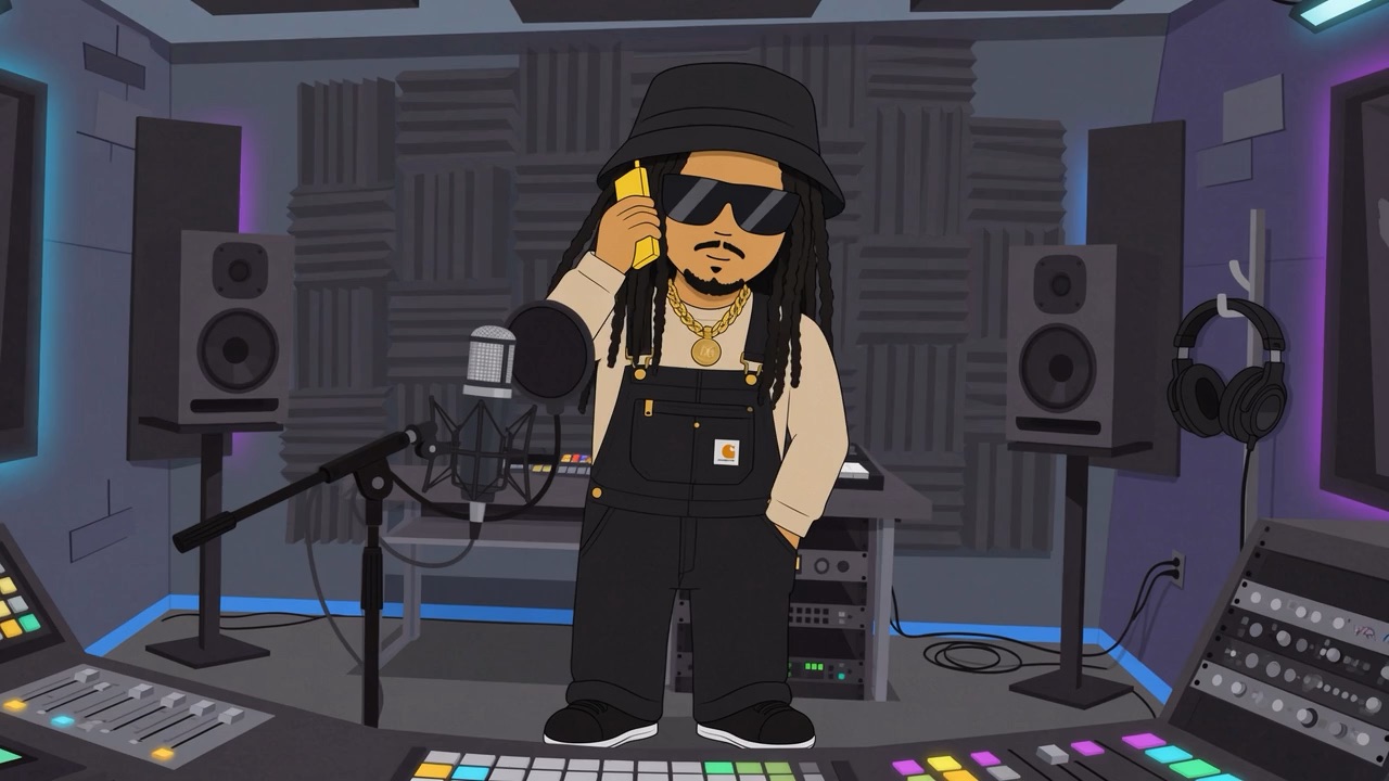 In the booth