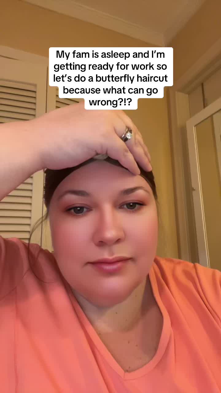 Cut almost 5.5 inches off! It does feel so much better! This song was llaying in my bead the whole time. #butterflyha...