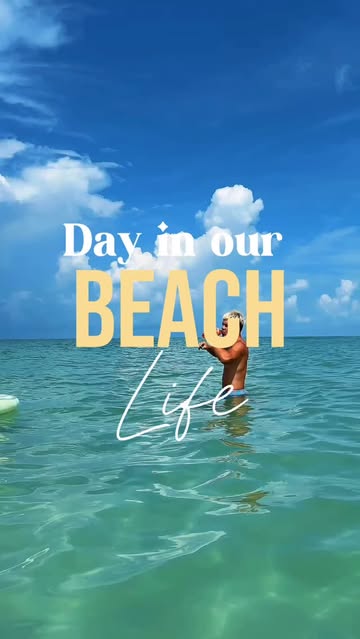 A typical day in our *beach* life ☀️ We absolutely love where we stay, and I will be sharing that when we checkout th...