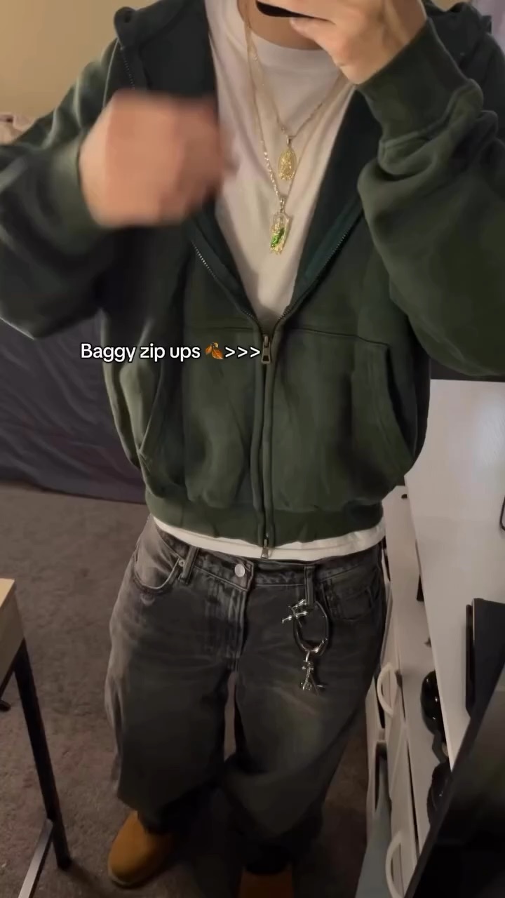 Green zip up dropshipping