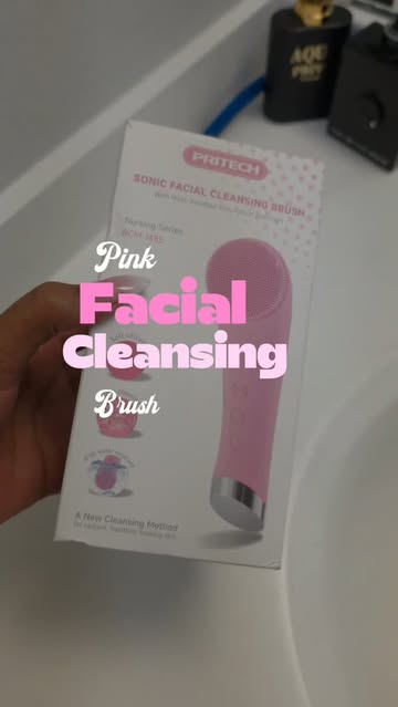 🫧🧴🎀Pink Facial Cleansing Brush #skincare #facial #cepillolimpiezafacial #reels