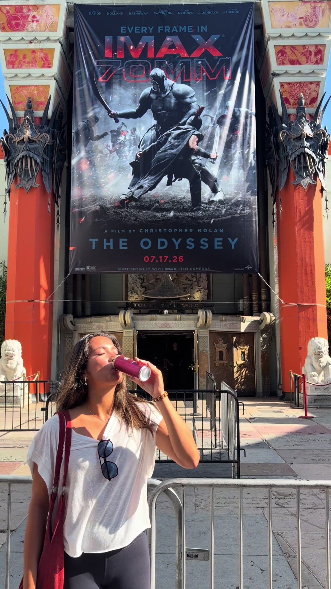 The Odyssey=10/10🙌 Chinese Theatre=10/10🙌 #chinesetheatre #hollywood #theodyssey #movietheatre
