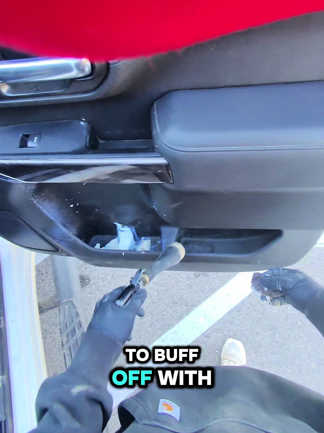 A steamer is a detailers best friend #pov #satisfying #satisfyingvideo #asmr #detailing
