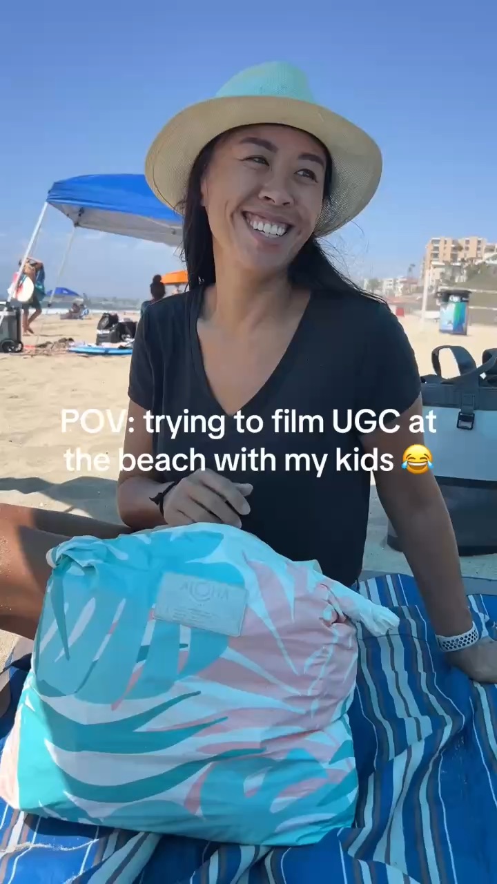 Trying to film UGC with my kids around