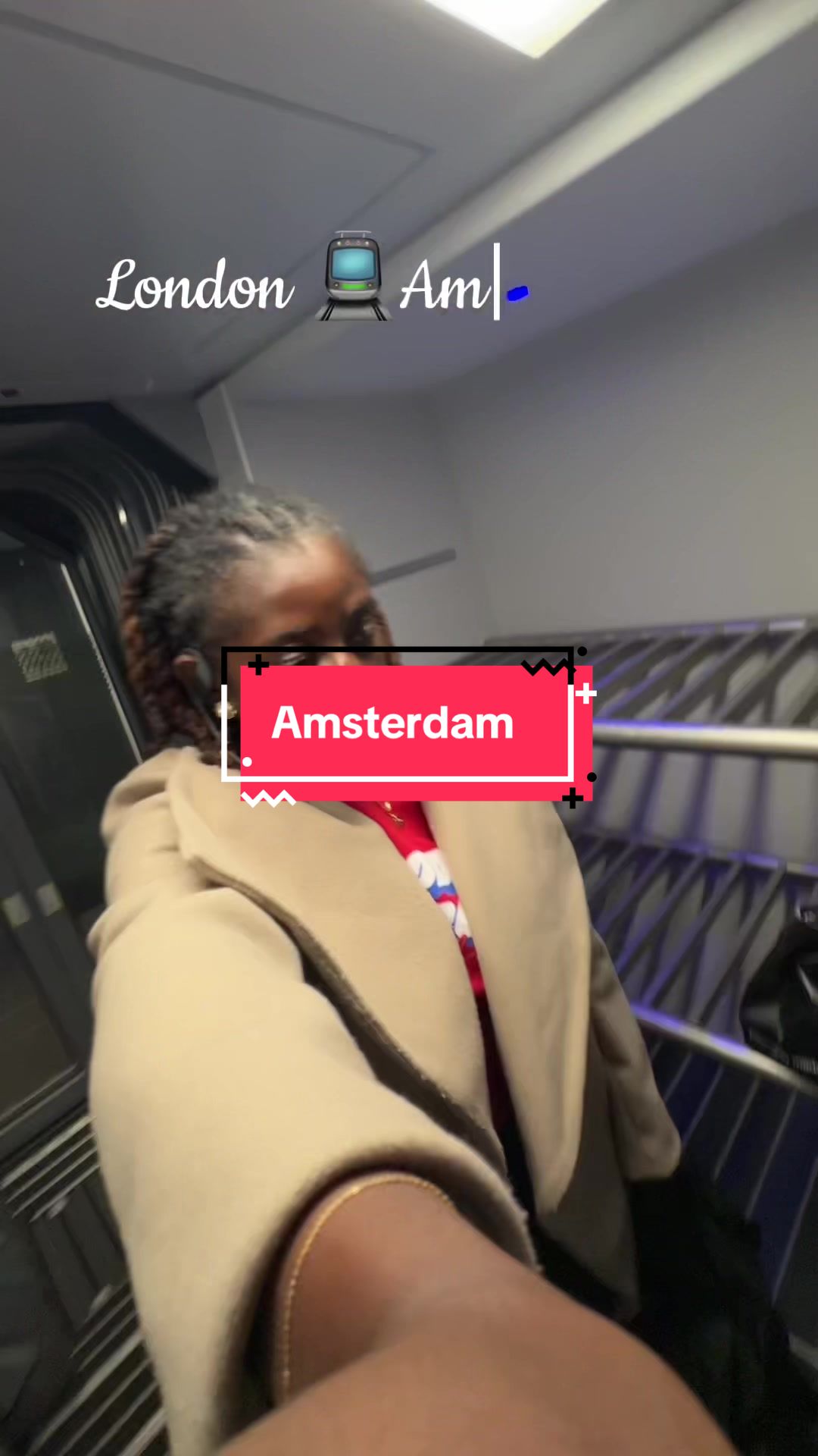 City hopping made easy London to Amsterdam via @Eurostar 🚄💋 #EuropeTravel #Eurostar #TrainTravel #solotravel #fyp