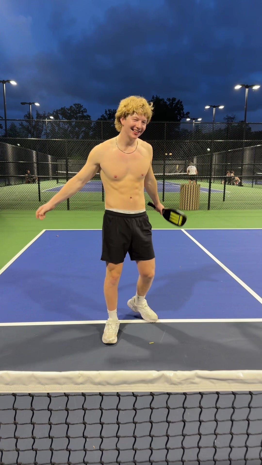 He didnt break his foot this time! @Noah #pickleball #fyp #foryou #couplegoals