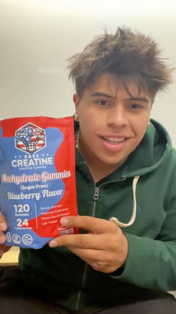Get your creatine in with @easycreatine monohydrate gummies. Easy, tasty, and efficient. Blueberry Flavor slaps!