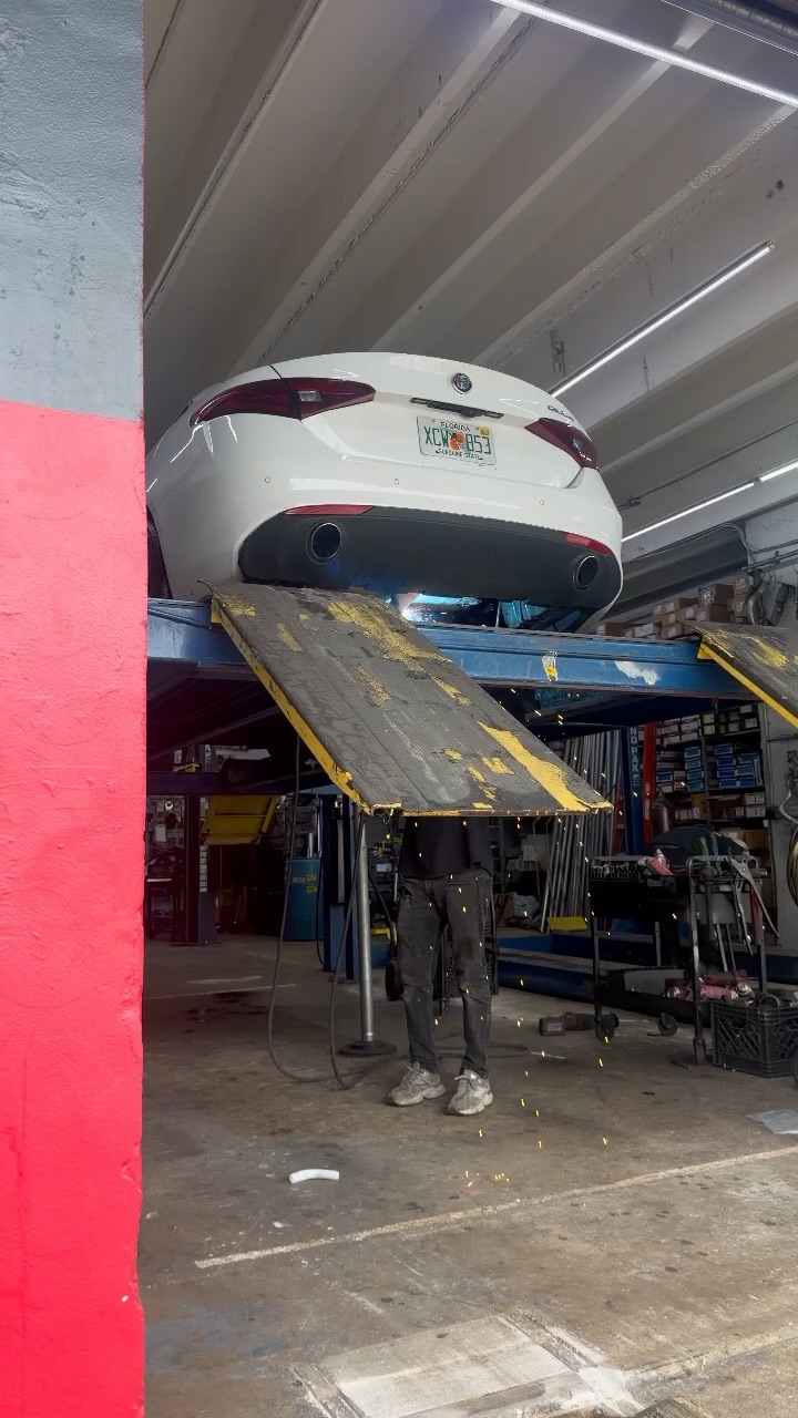 Exhaust work done on the Alfa