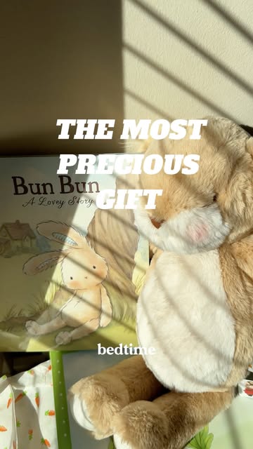 Thank you @bunniesbythebay for sending the cutest gift, a personalized bunny with her name embroidered on the ear, pl...