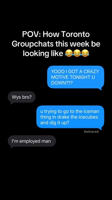 POV: Toronto groupchats be like 😂😂😂 Shoutout to @pennynfriends_ for the idea #drake #iceman #Toronto #hiphop #music