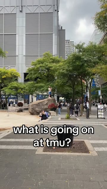 What’s going on at tmu? Bro was fire tho ngl. #TMU #Toronto #university #Canada #Ontario