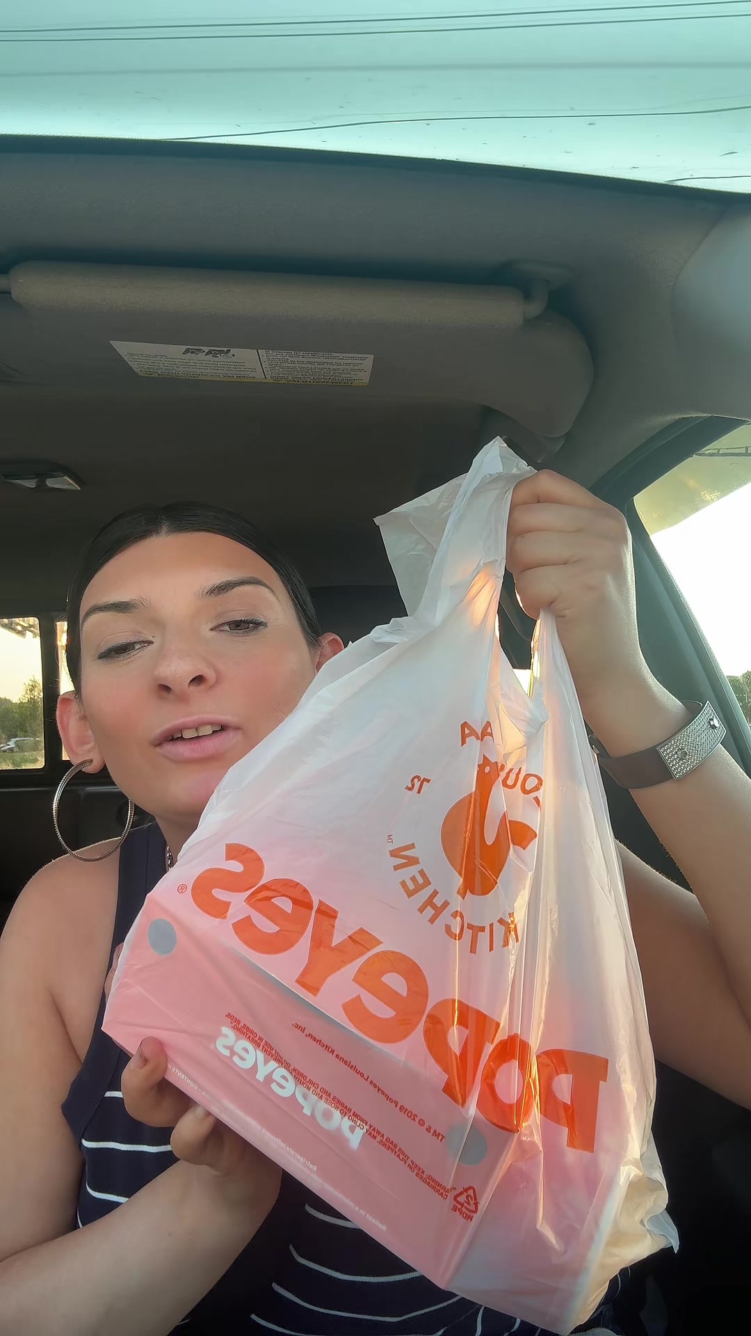 Popeyes mukbang 🍗 #food #chicken #mukbang