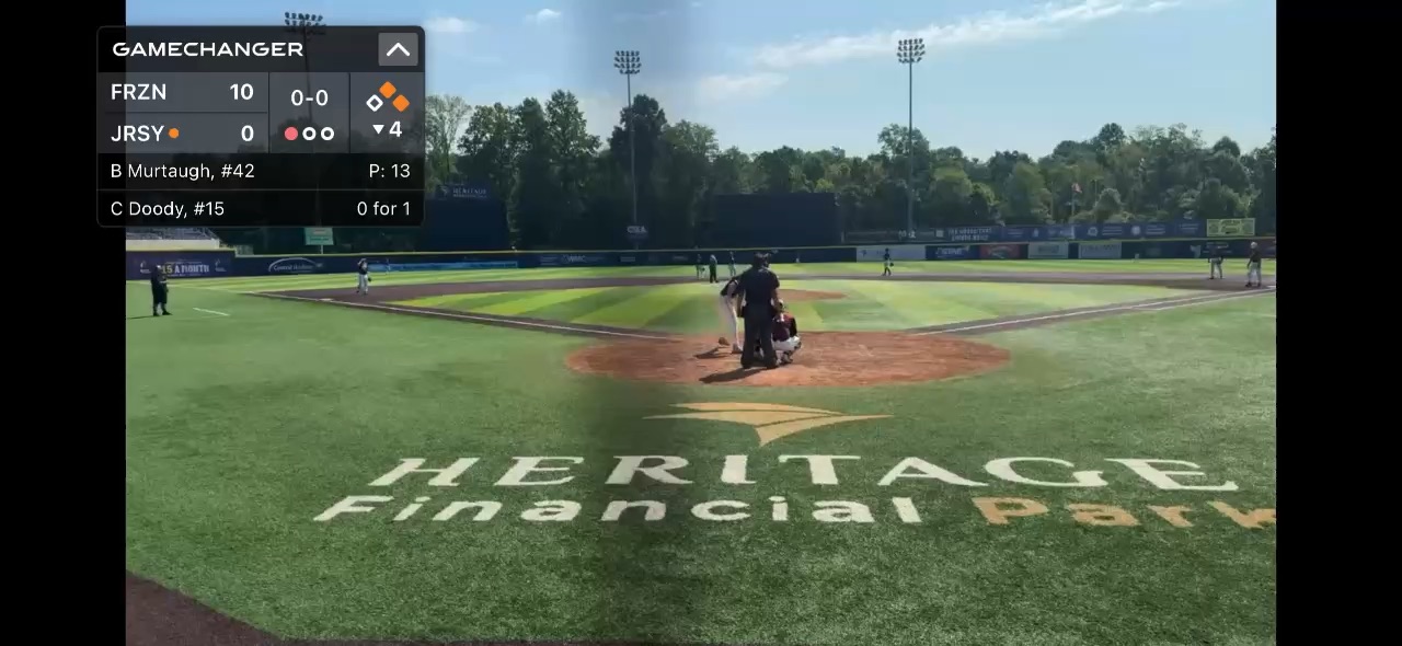 Single into left field