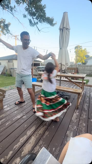 My little dance partner