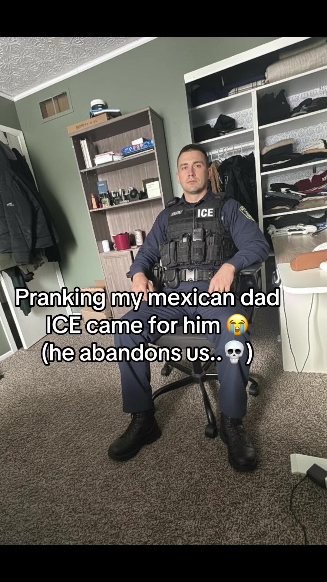 Why did he just give up on us... #dad #ICE #mexican #funny #joke