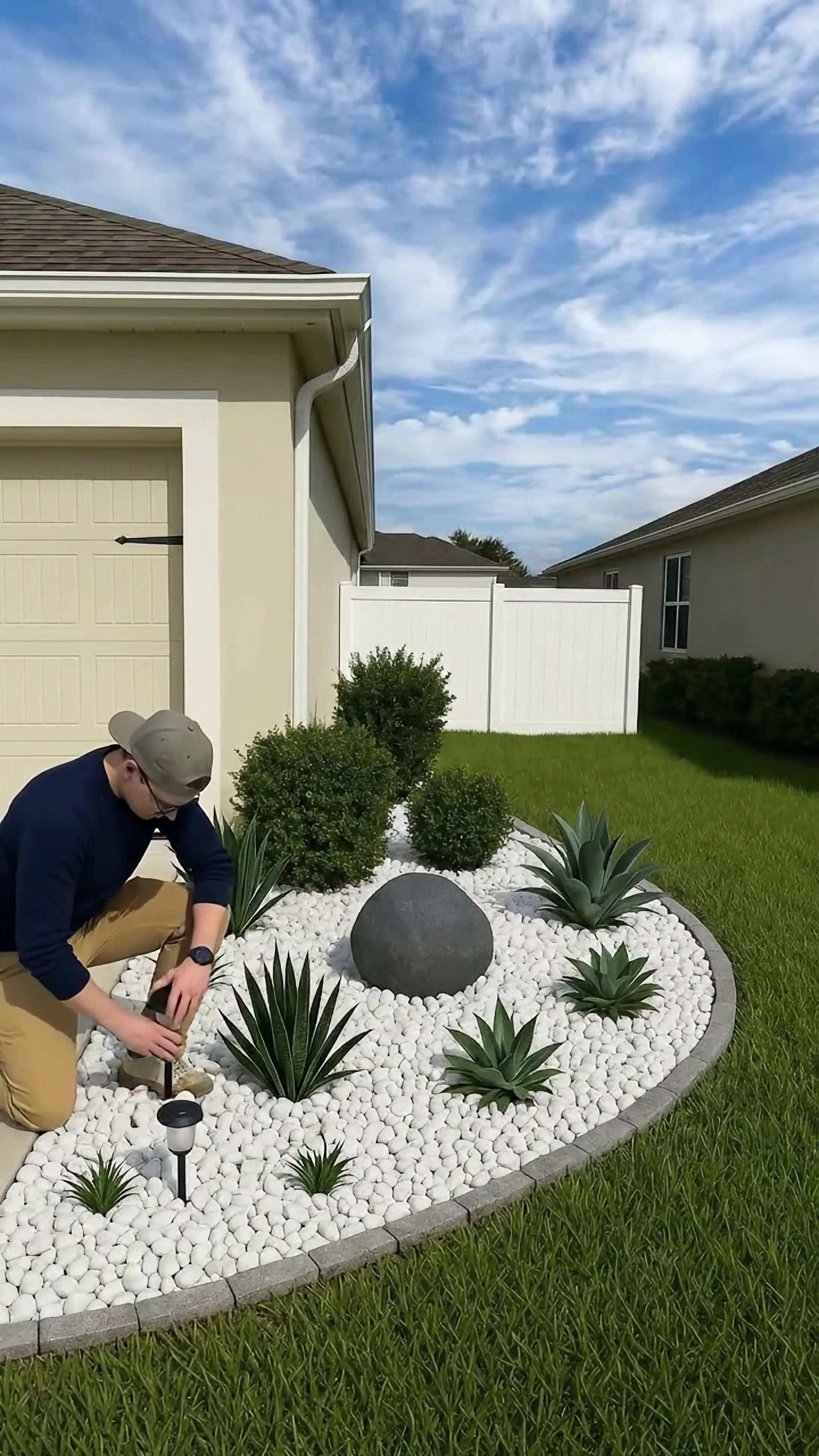 I wanted to give this plain front yard a premium upgrade, so I grabbed my tools and got to work! Watching the real pr...
