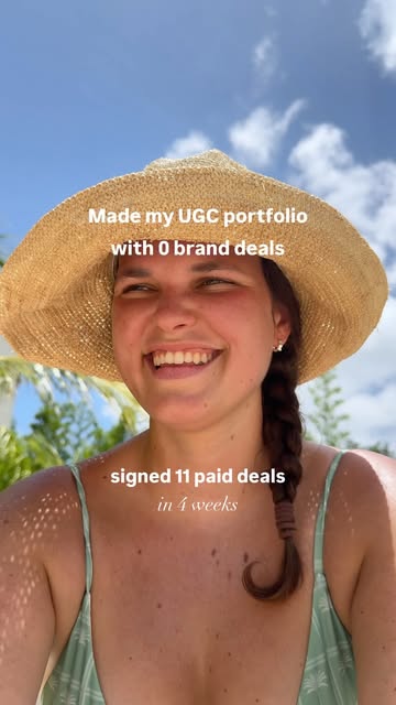 how I started👇 You don’t need to have collaborations to build a strong UGC portfolio. Clarity and structure are much...