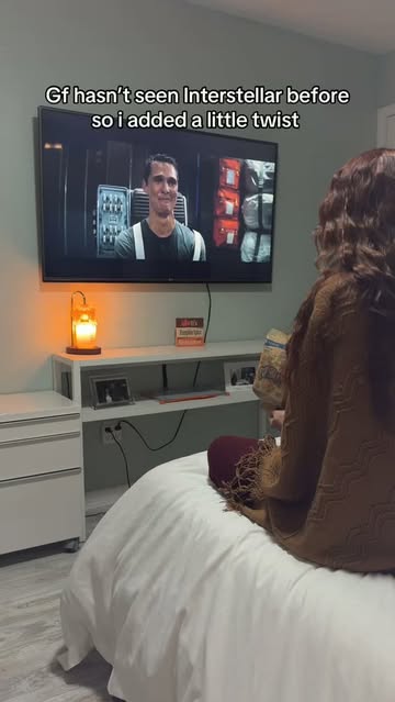 I guess you could say she was a fan of interstellar after this? #prank #movienight #gf #relationships #movieclips