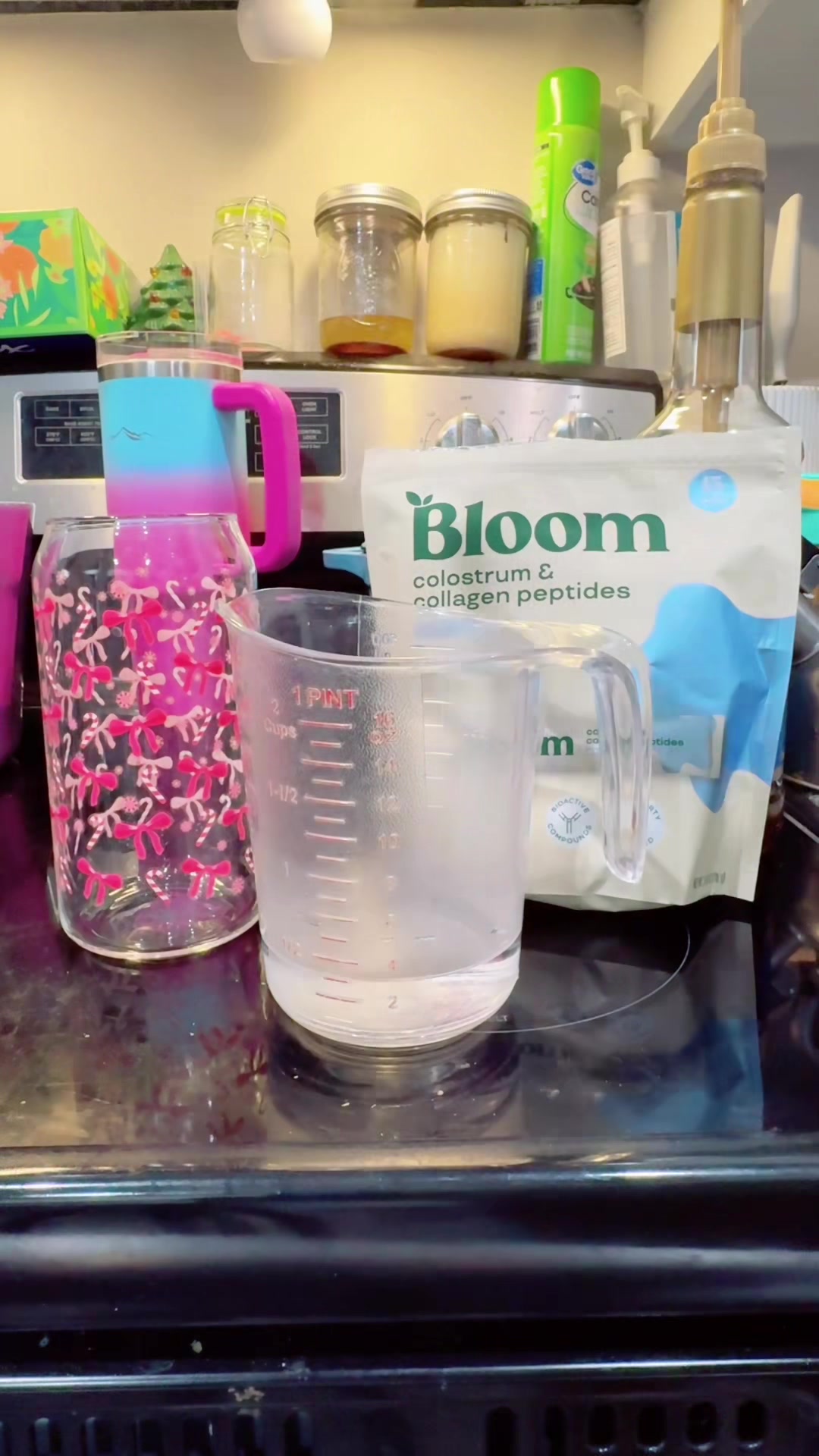 Can’t start the day without some iced coffee! I put some of this @Bloom Nutrition #colostrumandcollagenpeptides in it...