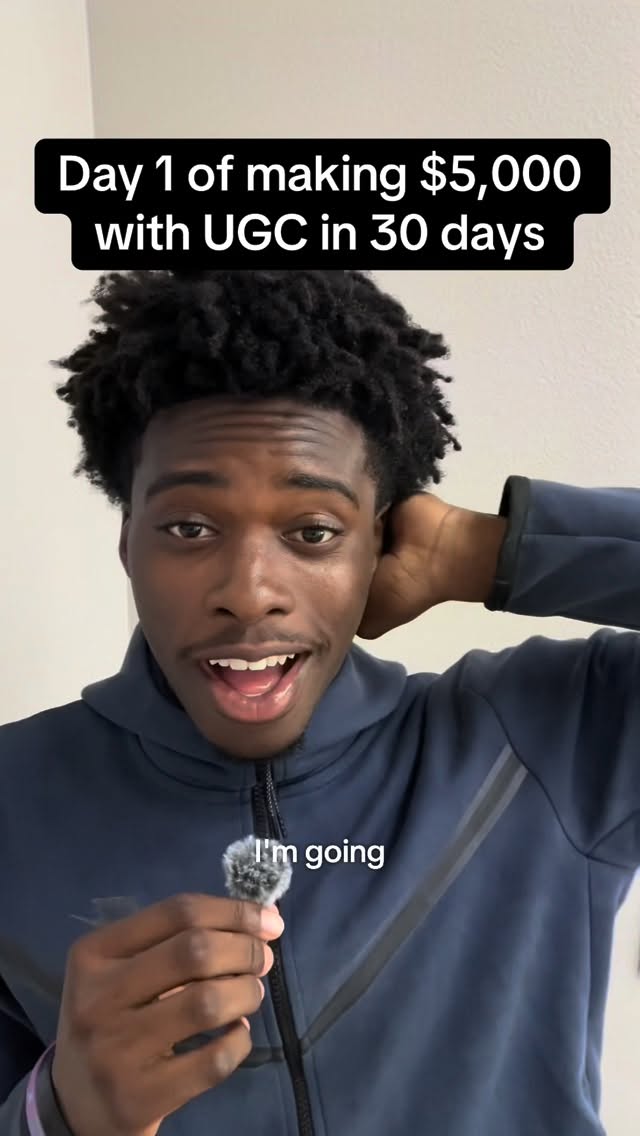 Day 1 of trying to make $5,000 with UGC in 30 days. I work at Target, and while I’m grateful for the job, I know I wa...
