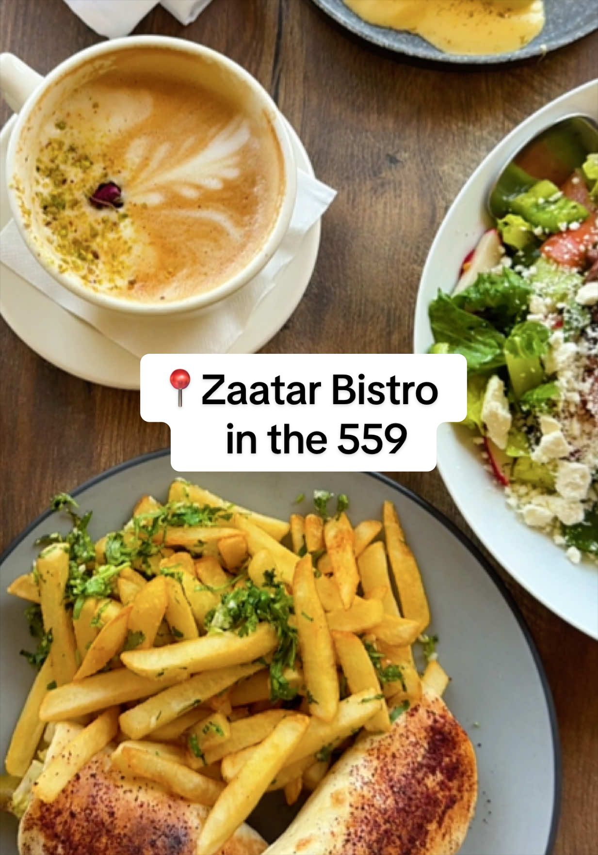 one of my favorites in Fresno✨. try the pistachio latte @Zaatar Bistro #zaatarbistro #559 #fresno559 #centralvalley #...