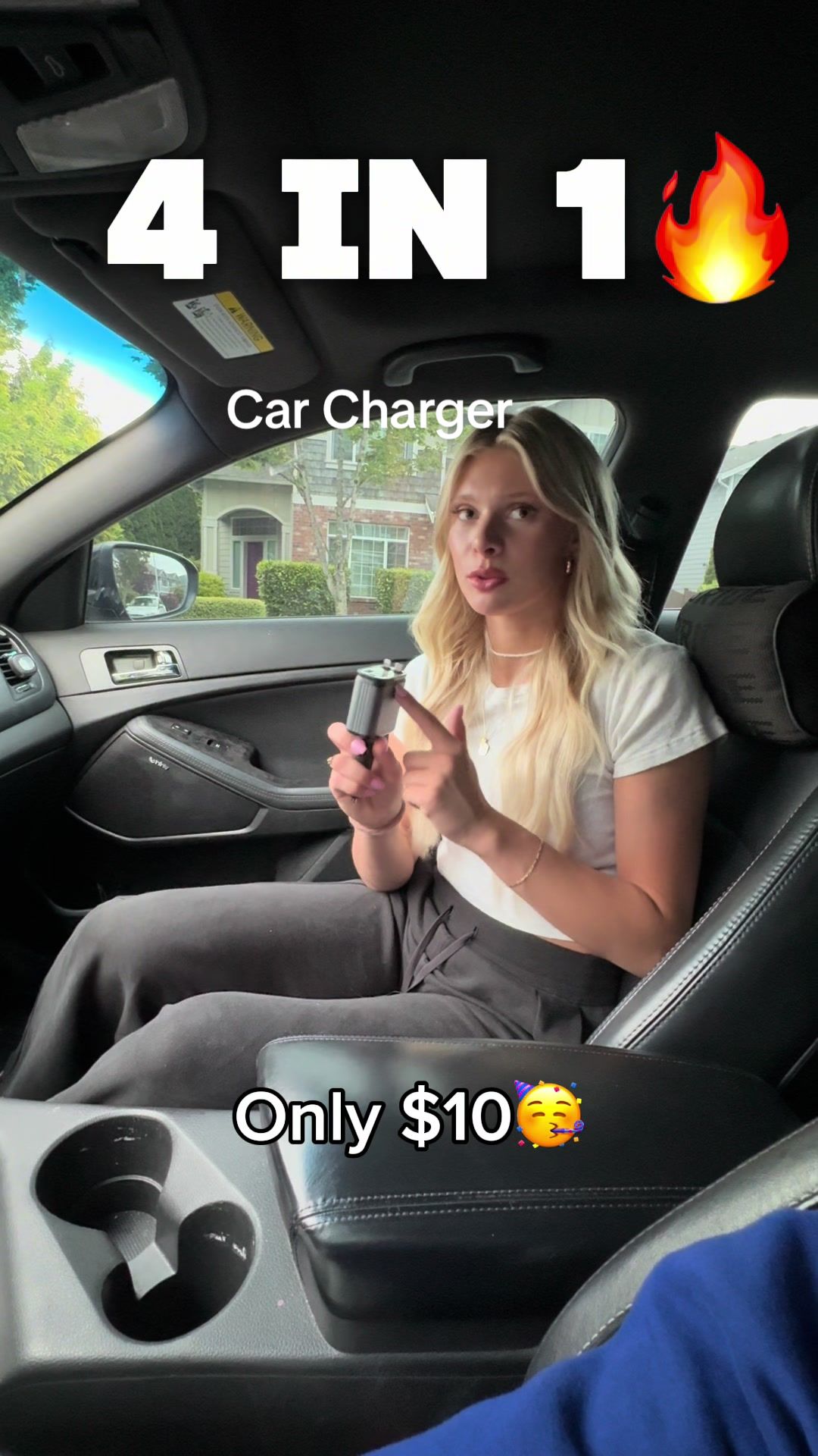 4 in 1 Car Charger for $10..😮🔥 #carcharger #charging #hellcat #caraccessories #cartok #carsoftiktok #TrendTok #Tren...