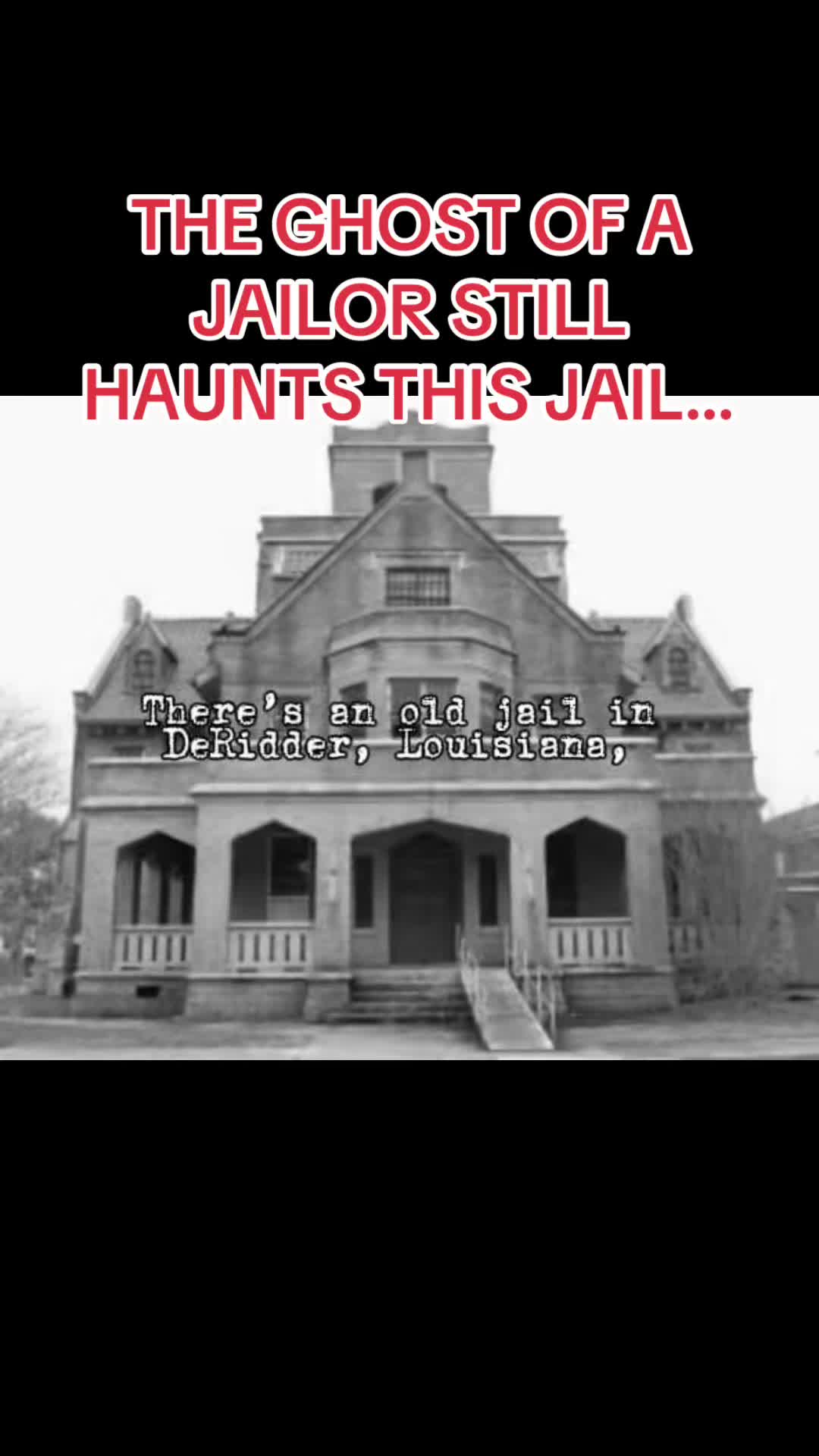 According to local legend, a ghostly jailor still appears at DeRidder, Louisiana’s historic Gothic Jail… wearing blue...