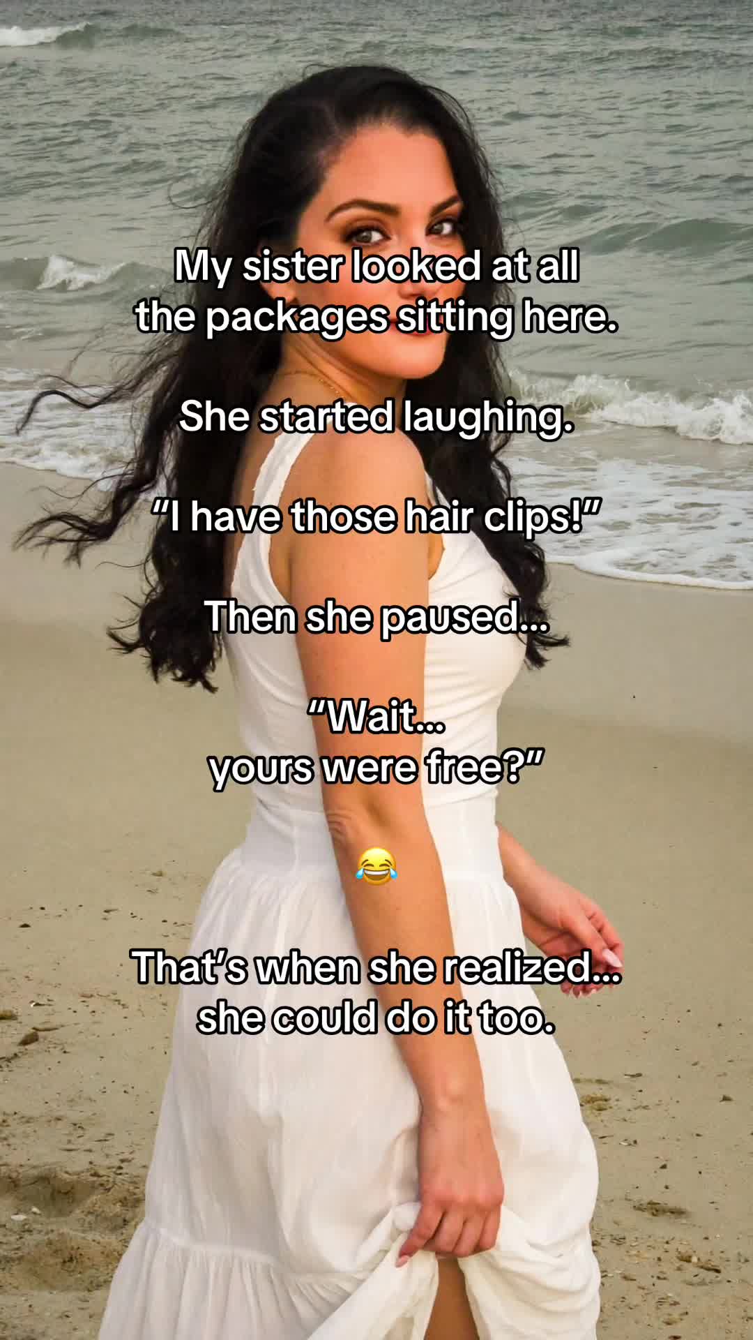 This actually happened today. 😂 My sister was looking through all the packages I’d received, picked up a pair of hai...