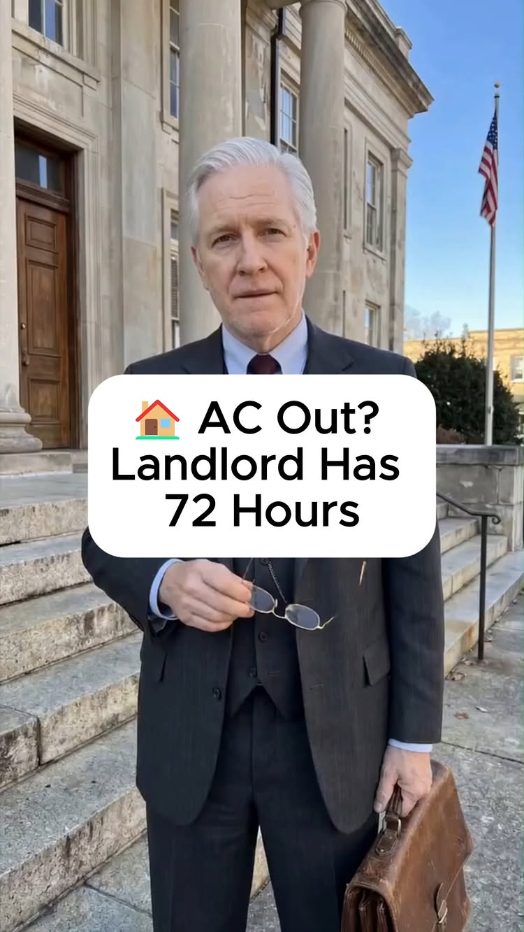 3 sentences when the AC goes out in July put the landlord on the clock under habitability law. 🏠 1. "Written notice...