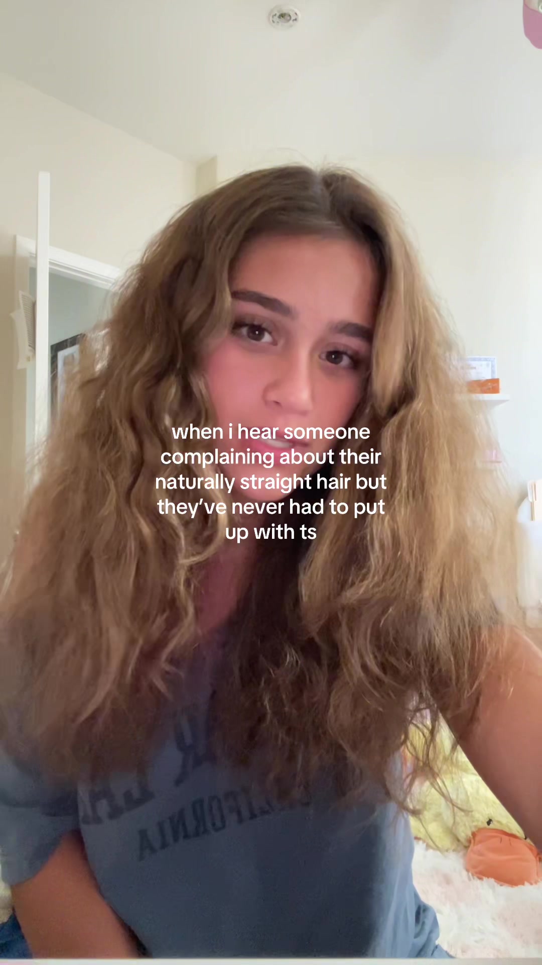 like your so lucky #fyp #curlyhair #xyzbca #straight #complain