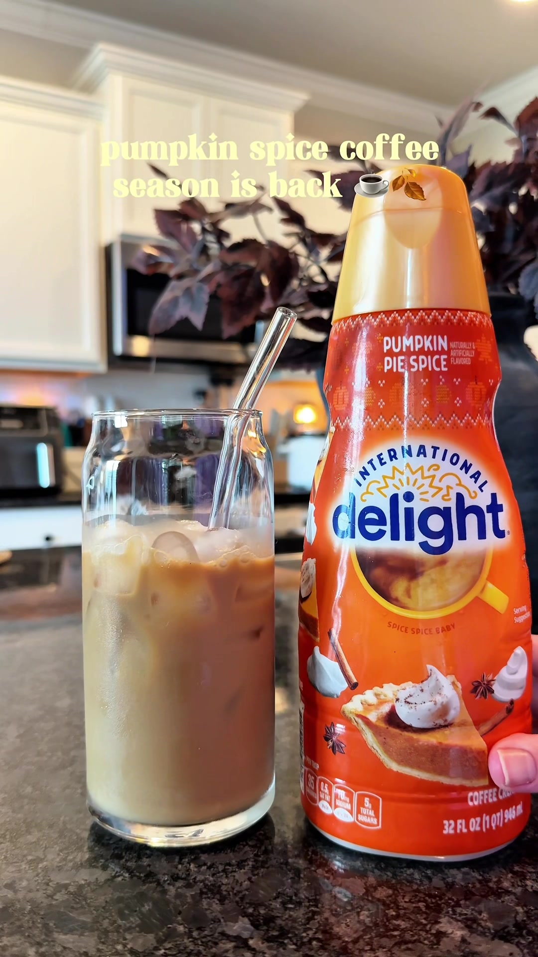 It’s backkkkk 🎃🍂☕️🫶🏼💛🍁 @International_Delight My favorite season creamer 😋 #coffee #coffeecreamer #pumpkinspic...