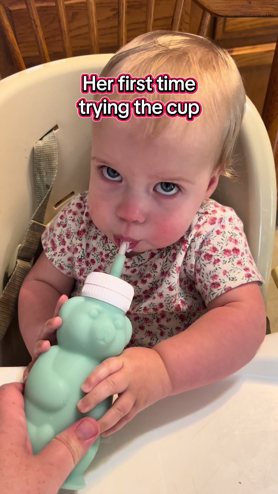 Mom hack you didn’t know you needed 👏🐻 The Honey Bear Cup is a total game-changer for babies learning to sip! #momh...