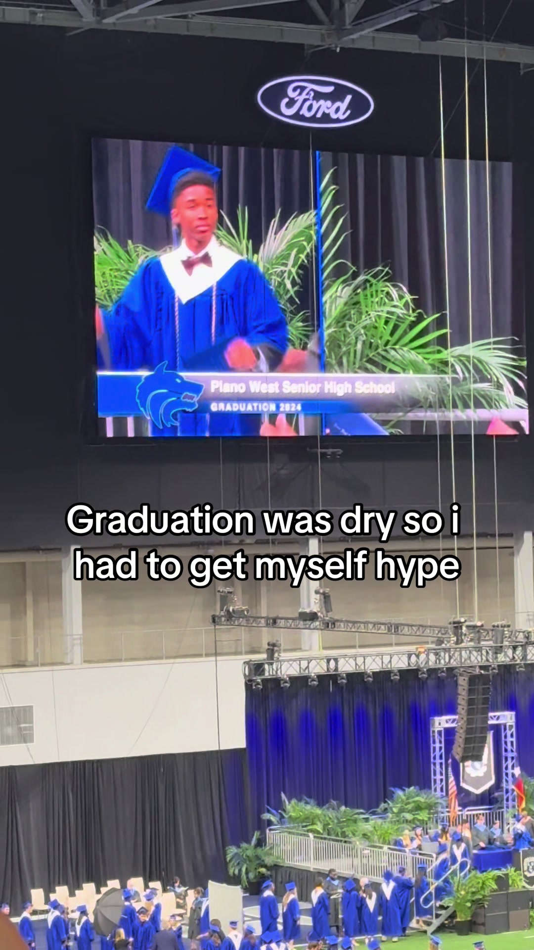 Made sure i knew where the camera was😭 #graduation #fyp #classof2024 #iiamW1LL