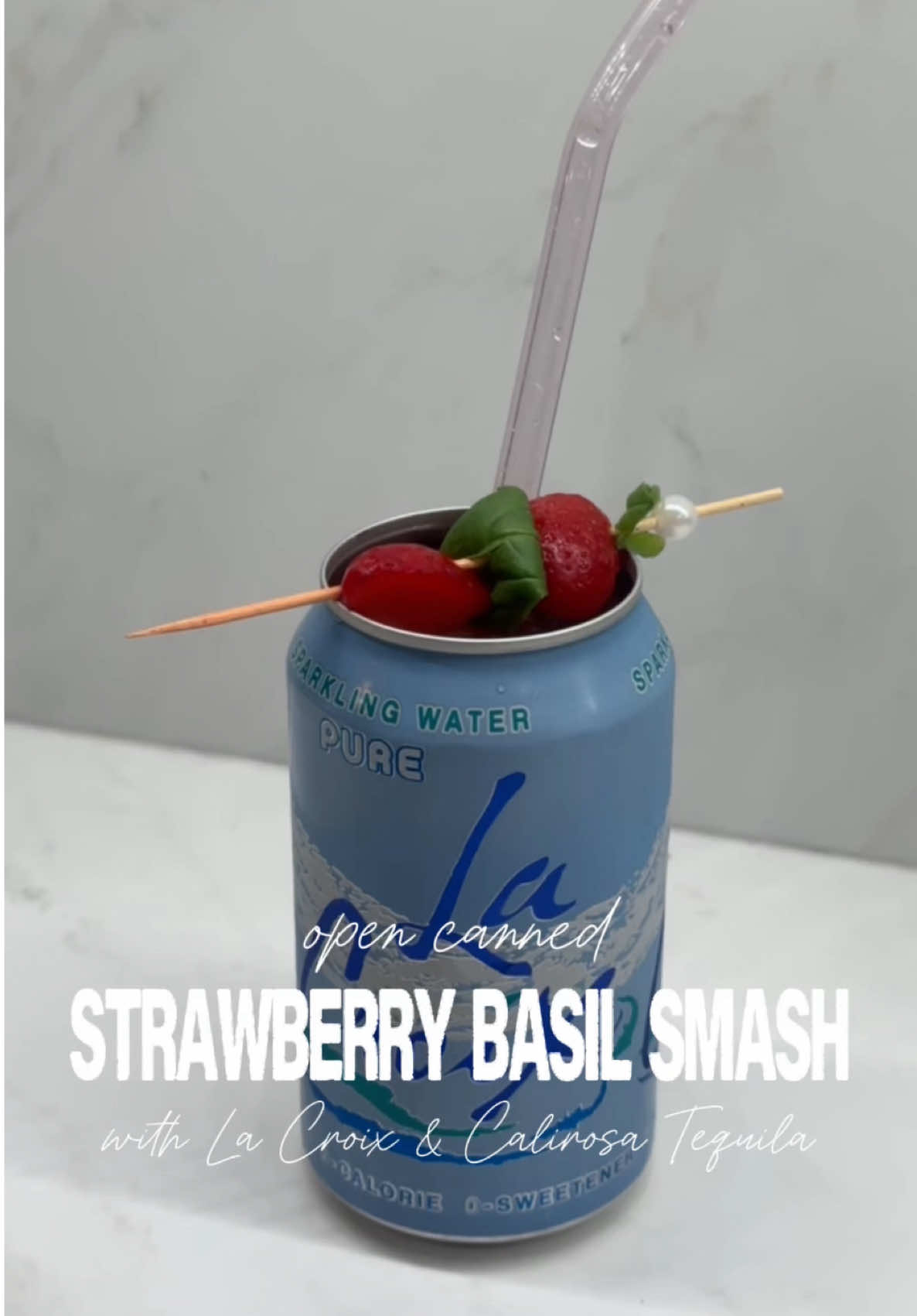 currently obsessed with this combo 🍓🌿✨ #StrawberryBasilSmash #TequilaCocktail #SummerCocktail #cocktailtok #ugc