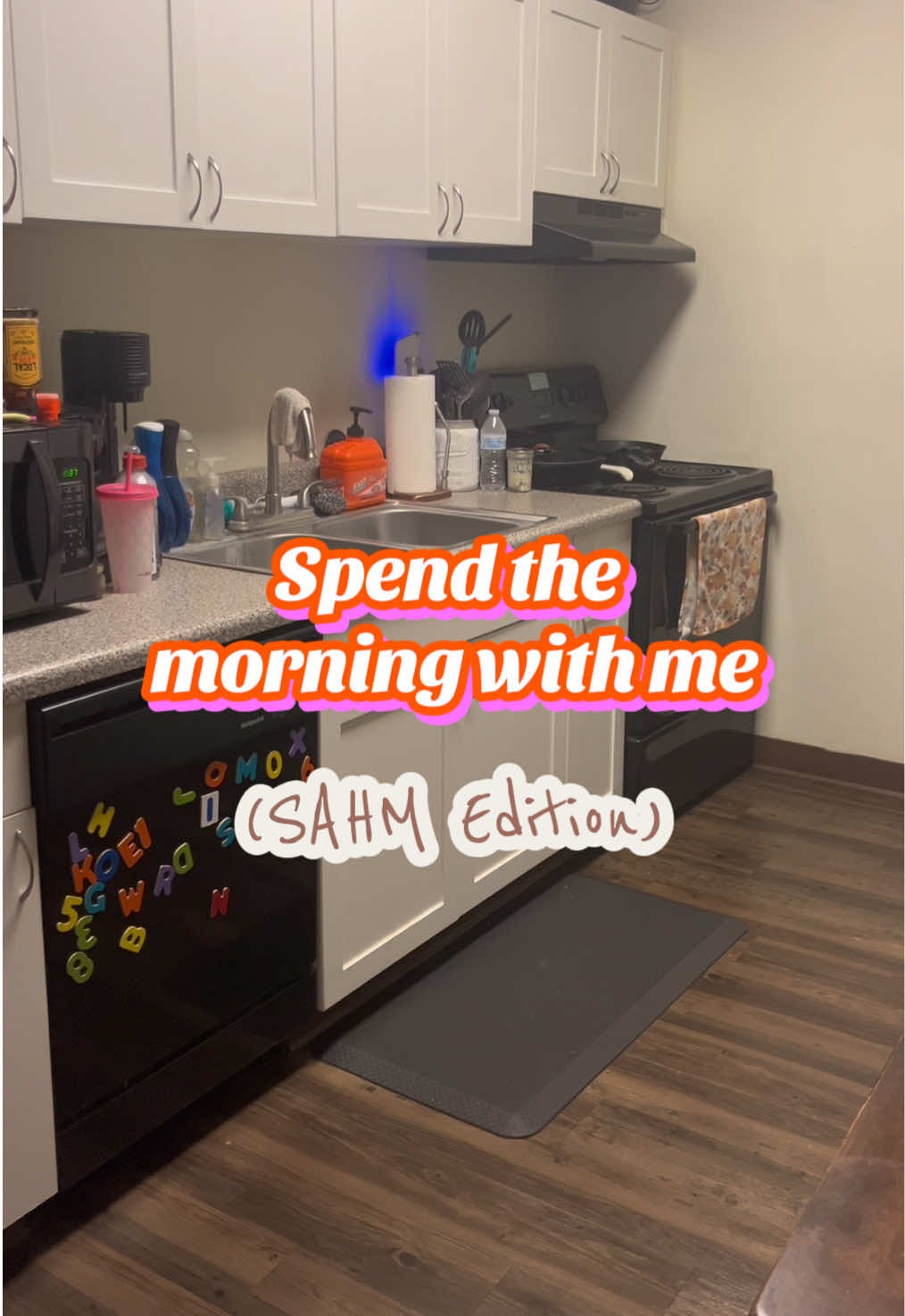 Spend an average morning with me. Crazy how what takes an hour can be edited down to 2 minutes. #sahm #motherhood #mo...