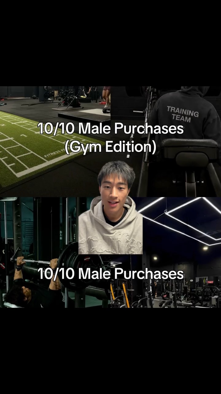 10/10 Male Purchases (Gym Edition)