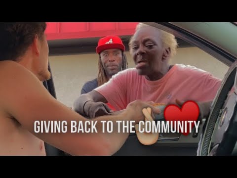 Giving back to the community Downtown Columbus Ohio Just a little coming back video be expecting more coming 🤟🏻💙 #mbf